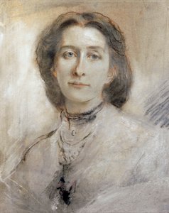 Tyskland, Portræt af Cosima Francesca Gaetana Wagner (1837 - 1930), datter af Franz Liszt og anden hustru til Richard Wagner