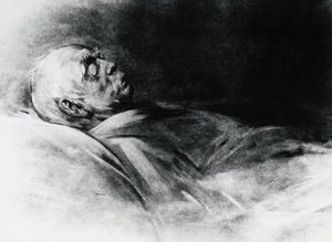 Otto von Bismarck (1815-1898) på sit dødsleje af Franz Seraph von Lenbach