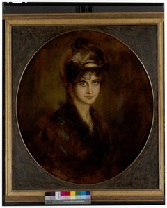Portræt af en prinsesse Aldobrandini af Franz Seraph von Lenbach