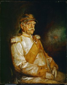 Prins Otto von Bismarck i uniform med preussisk hjelm (maleri på lærred) af Franz Seraph von Lenbach
