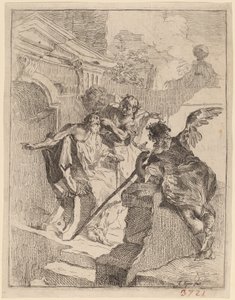 Tobias helbreder sin far af Franz Sigrist the Elder