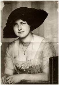 Mary med mørk hat, 1915. af Franz Stuck Ritter von