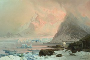 Sommernat, Spitsbergen af Franz Wilhelm Schiertz