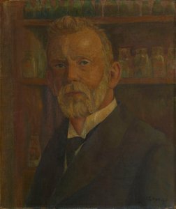 Portræt af Paul Ehrlich 1854-1915, ca. 1920. af Franz Wilhelm Voigt