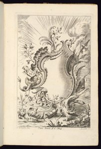 Cartouche with Dragon, Cartouches Book til forskellige anvendelser af Franz Xaver Andreas Jungwierth