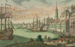 Havnen i Boston, Massachusetts, ca. 1770-80