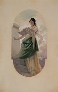Epigrammet, et studie, 1890 (blyant, wc)