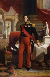 Fransk:  Louis-Philippe 1er, roi des Français (1773-1850) Louis-Philippe I, konge af Frankrig (1773-1850) af Franz Xaver Winterhalter