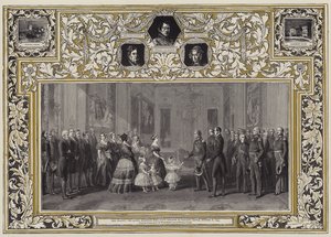 Hendes Majestæt Dronningen modtog kong Louis Philippe i Windsor Castle, 8. oktober 1844 af Franz Xaver Winterhalter