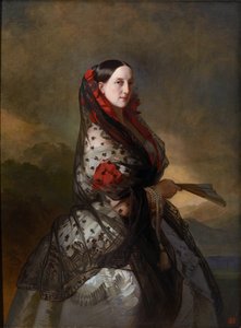 Marie Nikolaievna de Russie (1819-1876) - Storhertuginde Maria Nikolaevna af Rusland (1819-1876), hertuginde af Leuchtenberg par Winterhalter, Franz Xavier (1805-1873). Olie på lærred, ca 1856-1857, State A. Radishchev Art Museum, Saratov af Franz Xaver Winterhalter