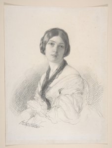 Portræt af barones Gudin, født Margareth Louis Hay af Franz Xaver Winterhalter