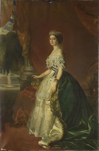 Portræt af Eugénie de Montijo 1826-1920, franskmændenes kejserinde, 1853 af Franz Xaver Winterhalter