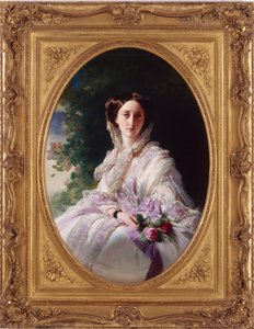 Portræt af storhertuginde Olga Nikolaevna af Rusland 1822-1892, dronning af Württemberg, 1856 af Franz Xaver Winterhalter