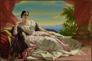 Portræt af Leonilla, prinsesse af Sayn-Wittgenstein-Sayn af Franz Xaver Winterhalter