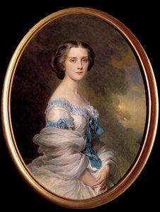 Portræt af Louise Sophie Melanie Renouard de Bussiere, grevinde Edmond de Pourtales (1836-1914) Maleri af Xaver Winterhalter (1806-1873) 1857 Privat samling af Franz Xaver Winterhalter