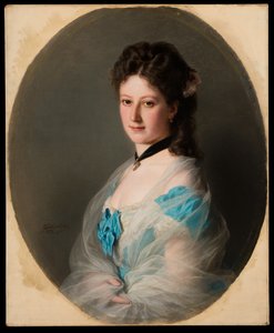 Portræt af Olga von Grunelius af Franz Xaver Winterhalter