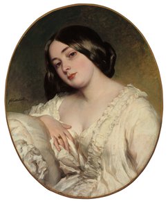 Portræt af en dame af Franz Xaver Winterhalter