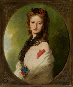Portræt af Zofia Zamoyska, født Potocka (1851-1927) af Franz Xaver Winterhalter
