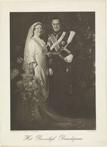 Portræt af Juliana, dronning af Holland, og Bernhard van Lippe-Biesterfeld af Franz Ziegler