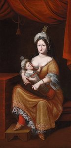 Kösem Sultan og hendes søn, den fremtidige Sultan Murad IV eller Sultan Ibrahim, andet kvartal 17. århundrede af Franz and Gemminger Herrmann