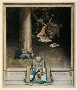 Østrig, Wien, Illustration af Dante Alighieris guddommelige komedie (Helvede, sang XVIII) af Franz von Bayros af Franz von (1866 1924) Bayros