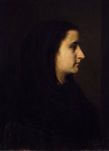 Portræt af Angela Böcklin af Franz von Lenbach