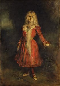 Marion Lenbach 1892-1947, kunstnerens datter, 1900.