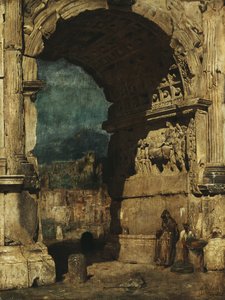 Studie til maleriet Titusbuen i Rom af Franz von Lenbach