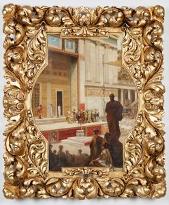 Dionysos-teatret i Athen. Design til loftsmaleriet i trappeopgangen på Burgtheater i Wien af Franz von Matsch