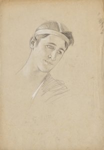 Hovedstudie for Achilleus af Franz von Matsch