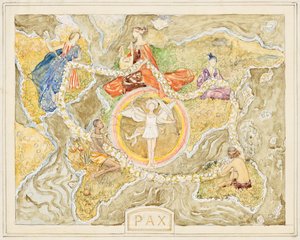 Pax (design til et billedtæppe) af Franz von Matsch