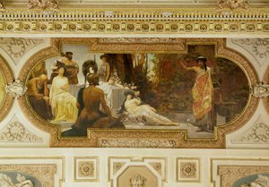 Wien Burgtheater, trappeopgang: Antik improvisator