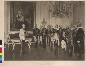 Besøg af den tyske forbundsfyrste den 8. maj 1908 på slottet Schönbrunn af Franz von Matsch