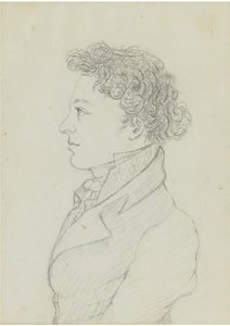 Franz Schubert 1797-1828, i en alder af 17 år, ca 1814 af Franz von Schober
