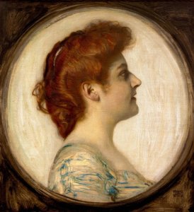 Portræt af en Dame af Franz von Stuck