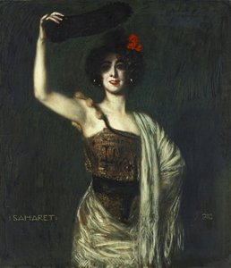 Danseren Saharet af Franz von Stuck