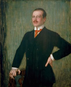 Ernst Ludwig von Hessen / Gem. Stykke af Franz von Stuck