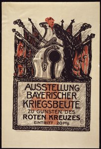 Udstilling af den bayerske krigsbytte til gavn for Røde Kors, 1915 af Franz von Stuck