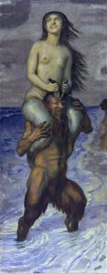 Faun og havfrue af Franz von Stuck