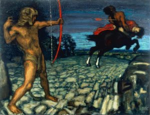 Hercules og Nessus af Franz von Stuck