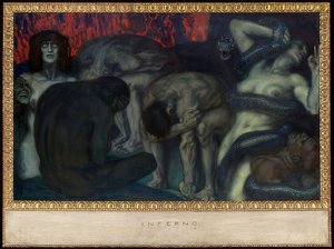 Helvede. 1908 af Franz von Stuck