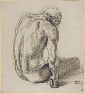 Siddende mand af Franz von Stuck