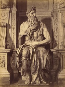 [Moise af Michael Angelo, central skulptur i Julius den Andens grav]. af Fratelli Alinari