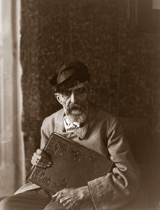 Portræt af den italienske maler Domenico Morelli (1826-1901)