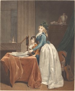 The Optical Viewer, ca. 1793 (ætsning og vask) af Fréderic Cazenave