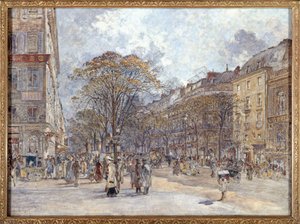 Fransk: Boulevard des Italiens, morgenudsigt af Frederic Anatole Houbron