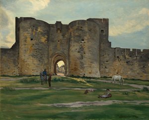 Dronningens port i Aigues-Mortes, 1867.