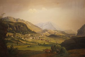 Frédérich Martens - Udsigt over Pieve Tesino