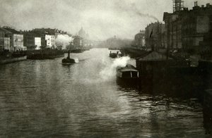 Fontanka-floden i Skt. Petersborg, Rusland, 1900-tallet af Fred Boisson