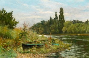 Et stille sted ved Themsen, 1882 af Fred Hines